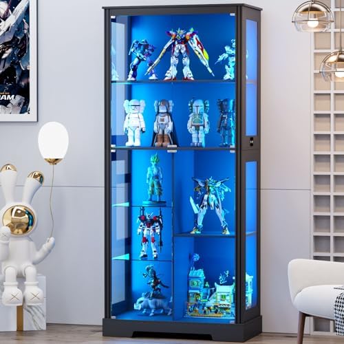 Lighting & Home Decor Studio Photos - 71'' Display Cabinet with 5-Tier and