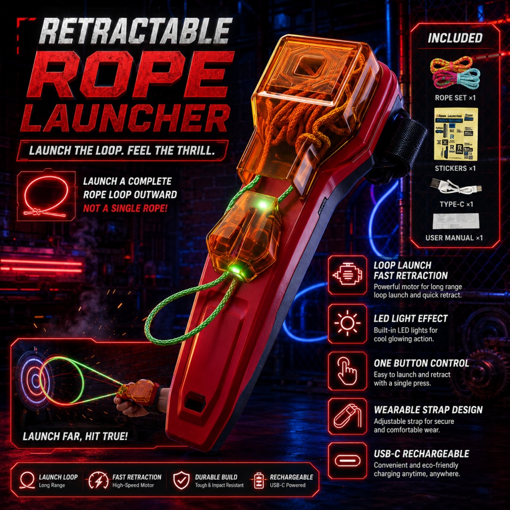 Lighting & Home Decor Studio Photos - Rope Launcher Spider Web Shooting Toy