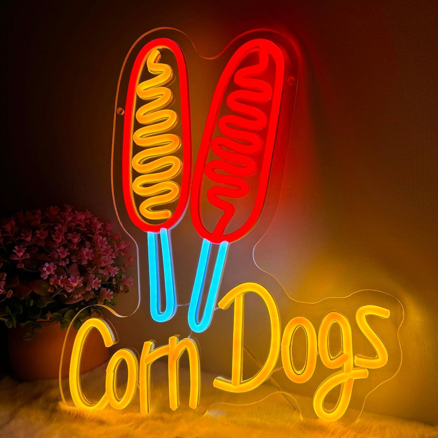 Lighting Decoration For Wedding - Corn Dog Neon Sign Snack USB