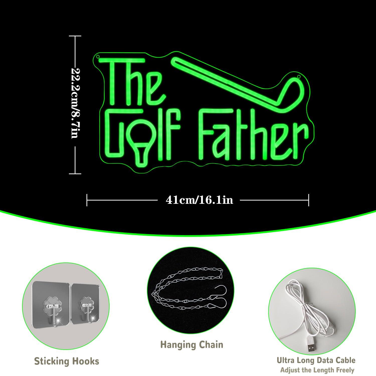 The Golf Father Neon Sign USB  - Led Lighting Wall Decor review and price