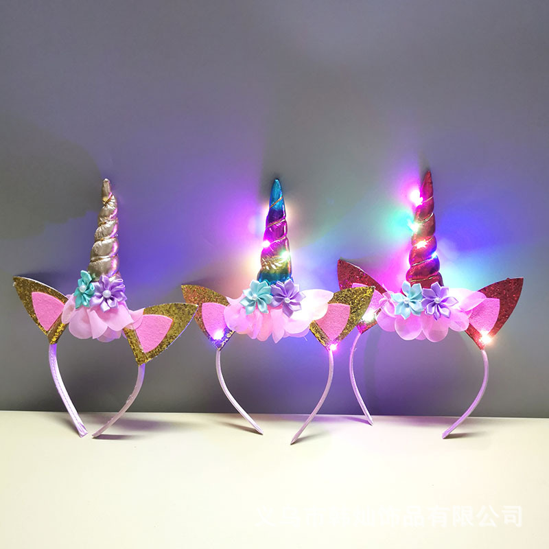 New Halloween Cute Unicorn Hea - Unique Lighting Decor review and price