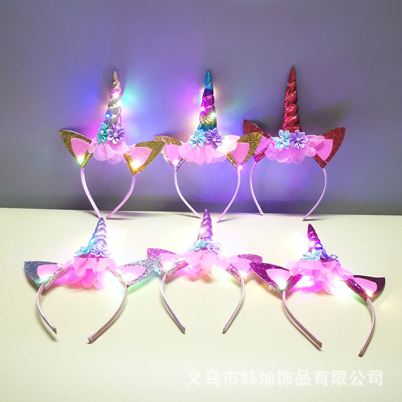 New Halloween Cute Unicorn Hea - Unique Lighting Decor review and price