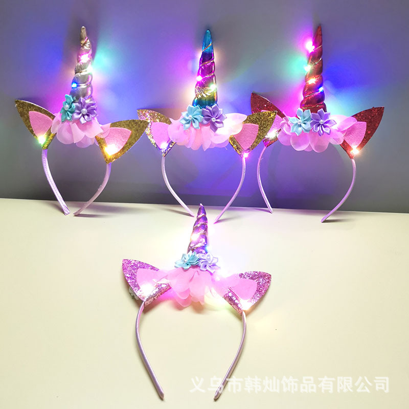 New Halloween Cute Unicorn Hea - Unique Lighting Decor review and price