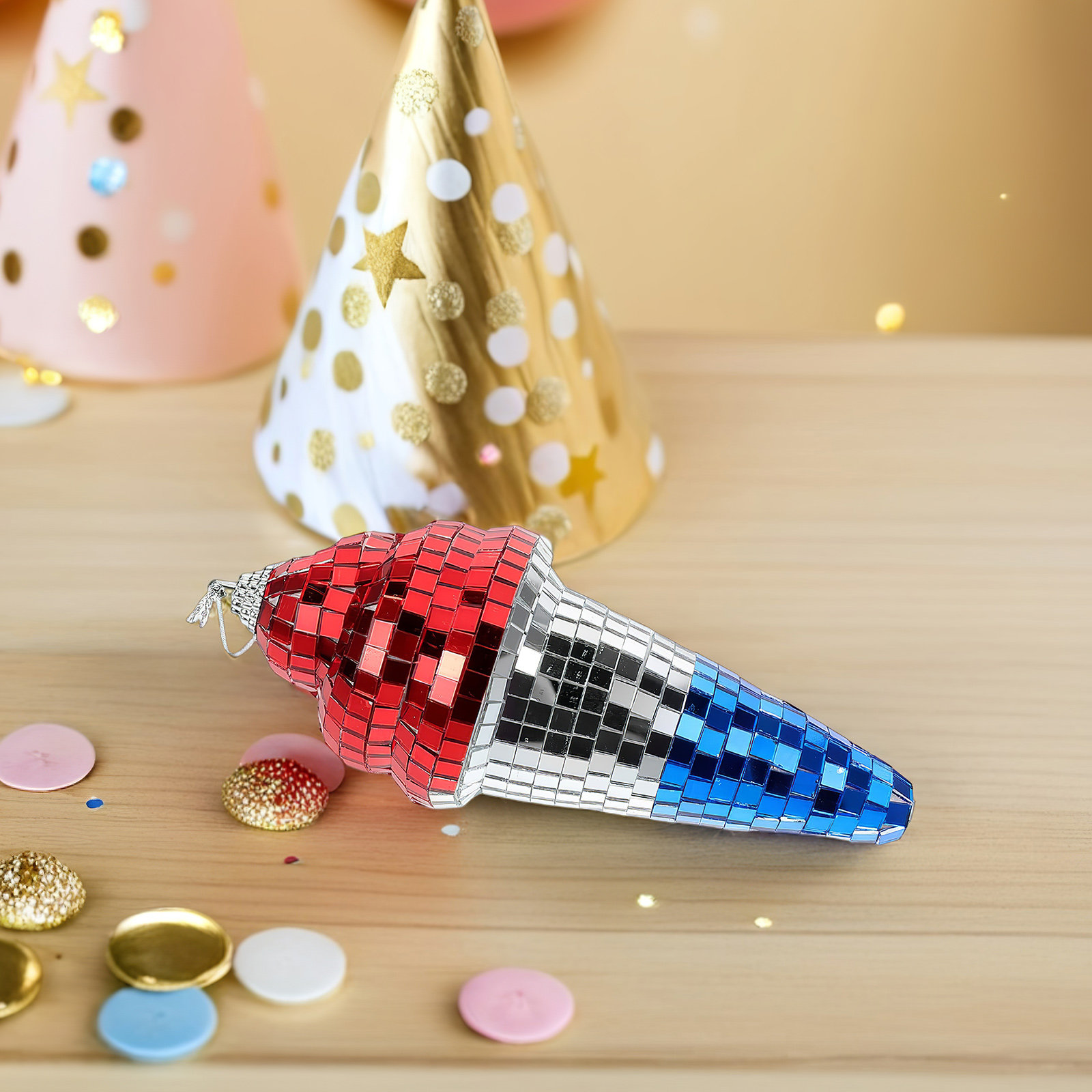 Ice Cream Disco Ball Hanging D - Disco Ball Mirror review and price