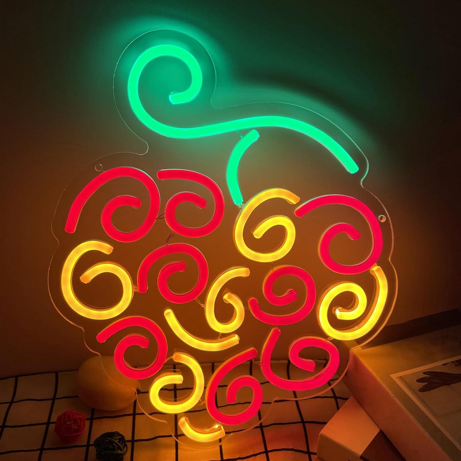 Cyber Fruit Neon Sign USB Dimm - Led Lighting Wall Decor review and price
