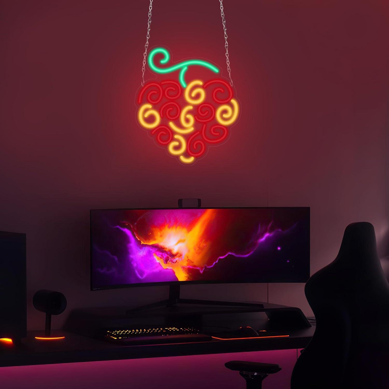 Cyber Fruit Neon Sign USB Dimm - Led Lighting Wall Decor review and price