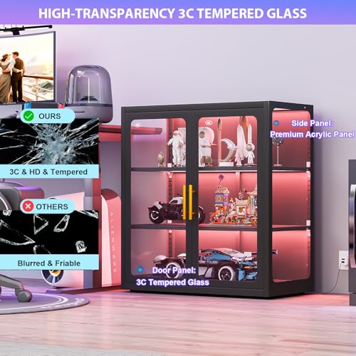 Display Cabinet with Glass Doo - Lighting & Home Decor Studio Photos review and price