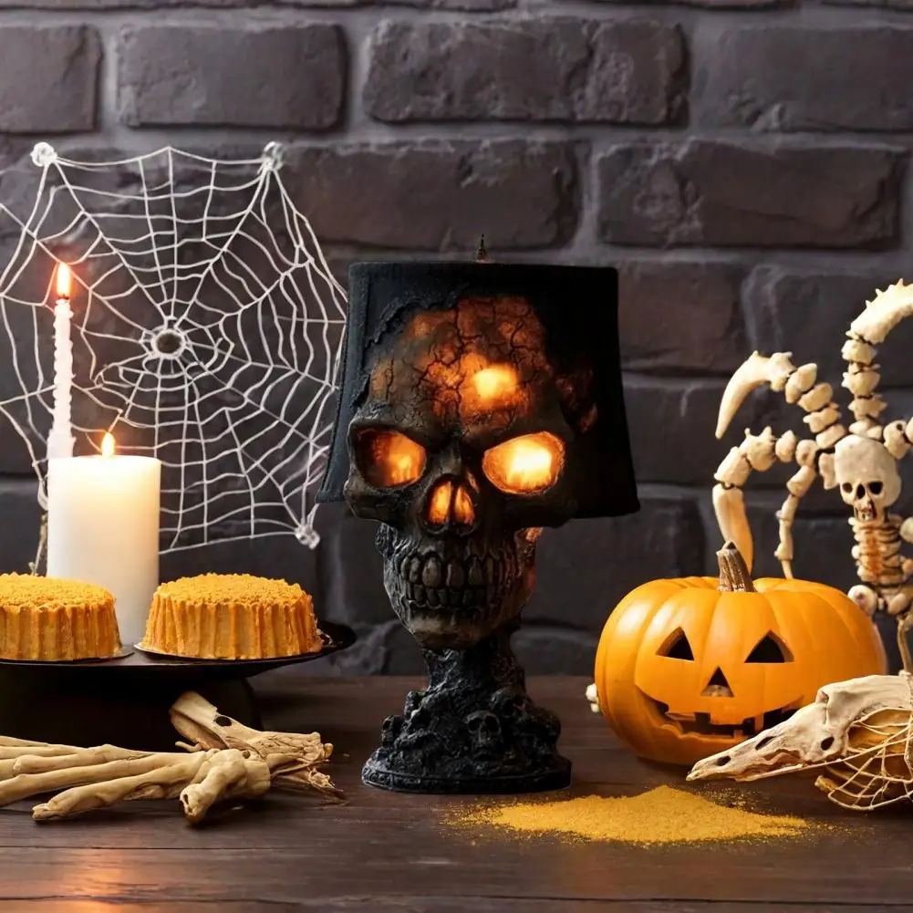 Halloween Lava Stone Skull Lam - Unique Lighting Decor review and price