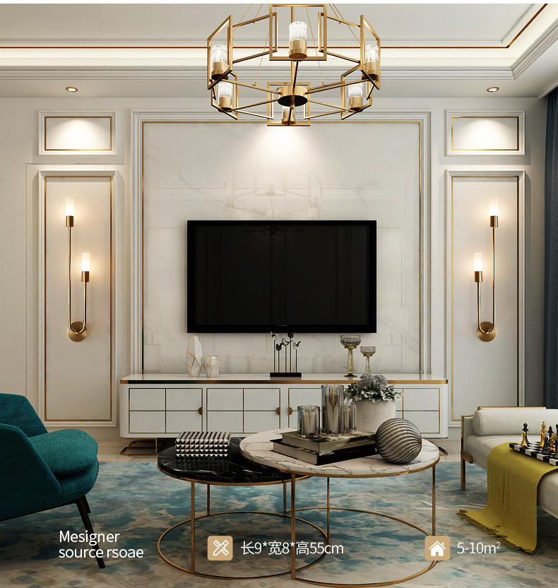 Retro Background Living Room A - Led Lighting Wall Decor review and price