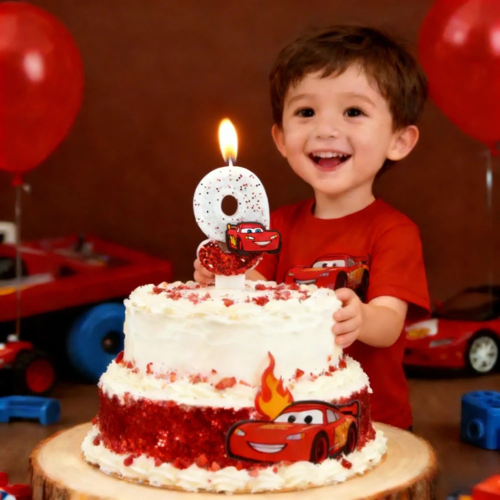 Digital Candle 0-9 Racing Stor - Lighting Mcqueen Decor review and price