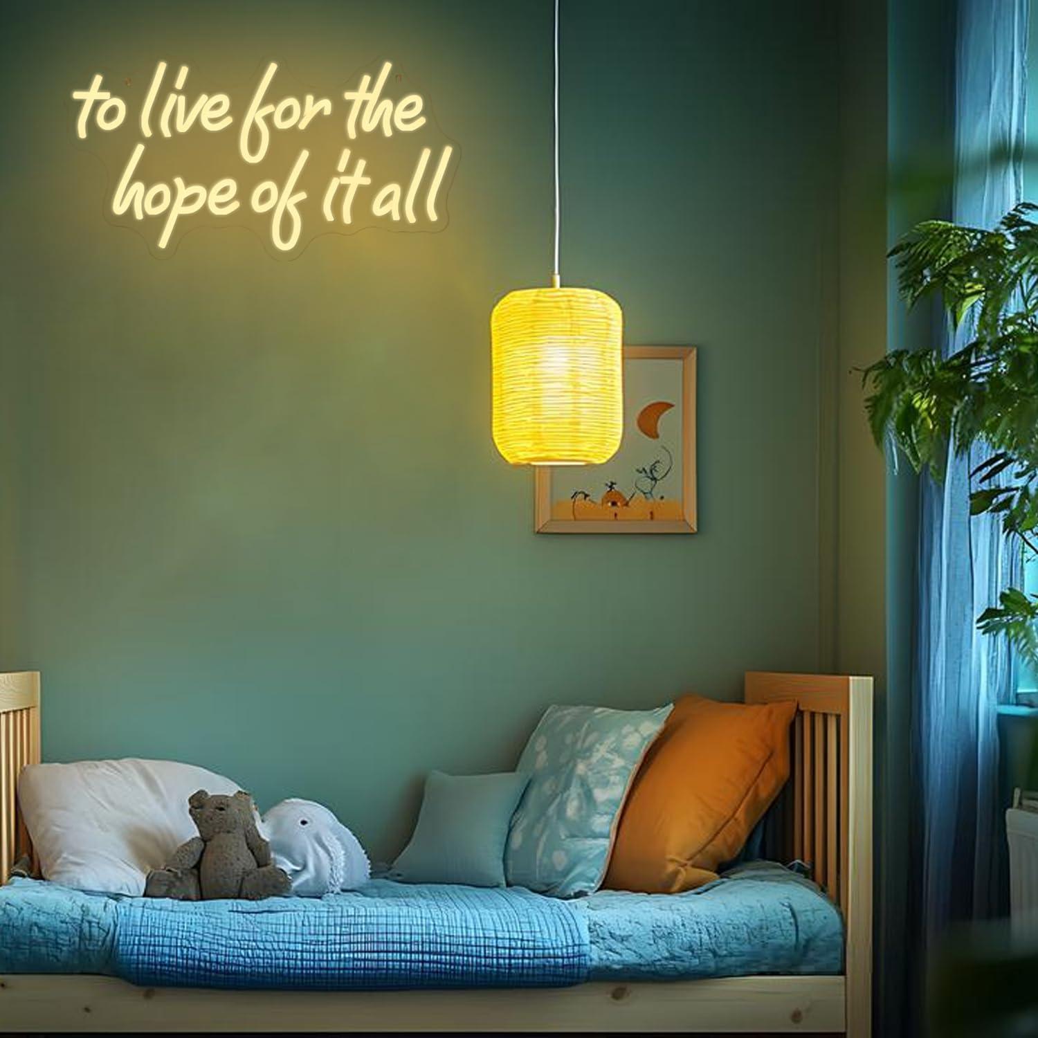 To Live For The Hope Of It All - Led Lighting Wall Decor review and price