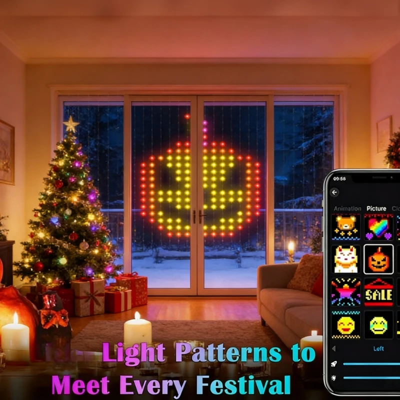 Smart 400LED Curtain Lights, M - Lighting Decoration For Wedding review and price