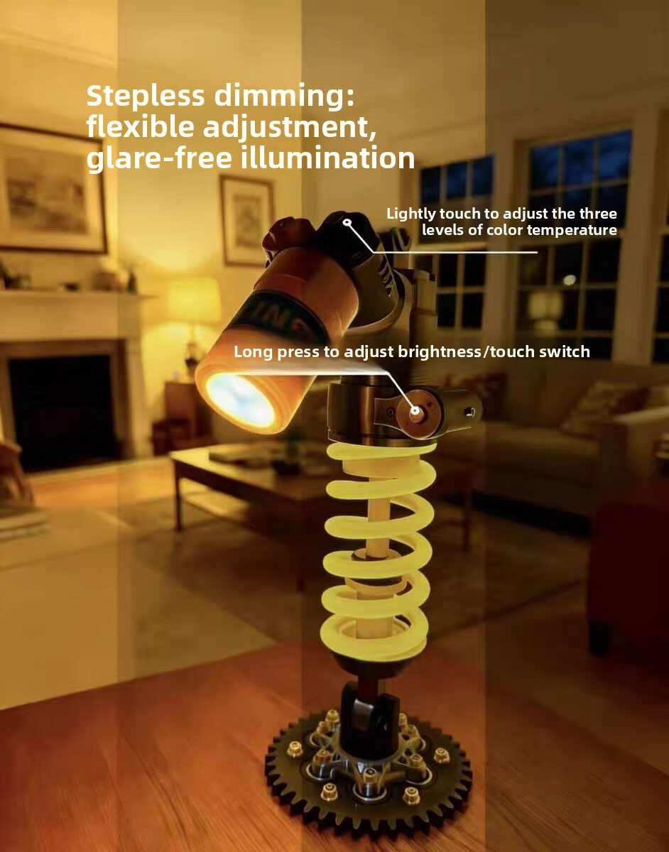 motorcycle Shock Absorber Desk - Unique Lighting Decor review and price