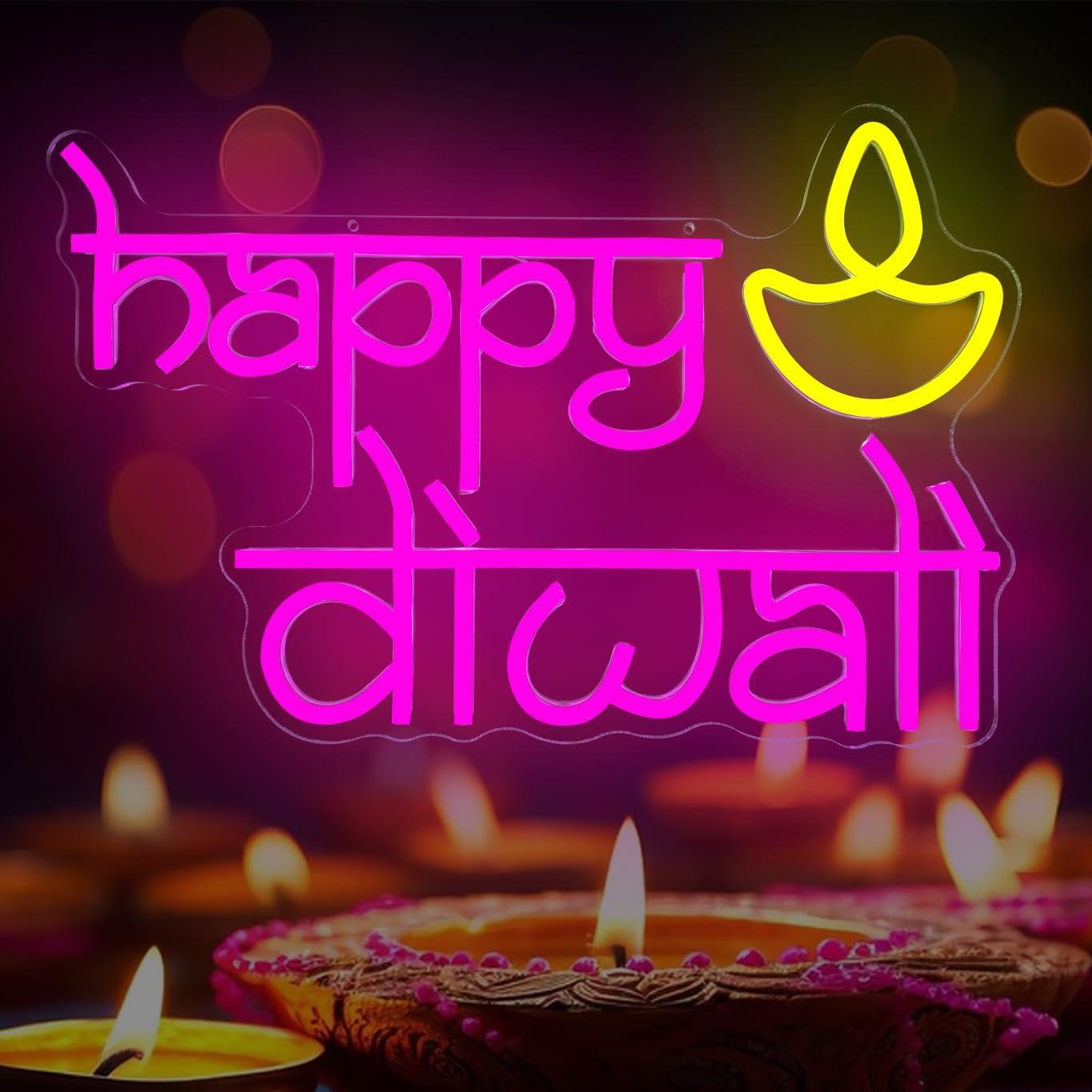 Happy Diwali Neon Sign USB Pow - Lighting Decor For Diwali review and price
