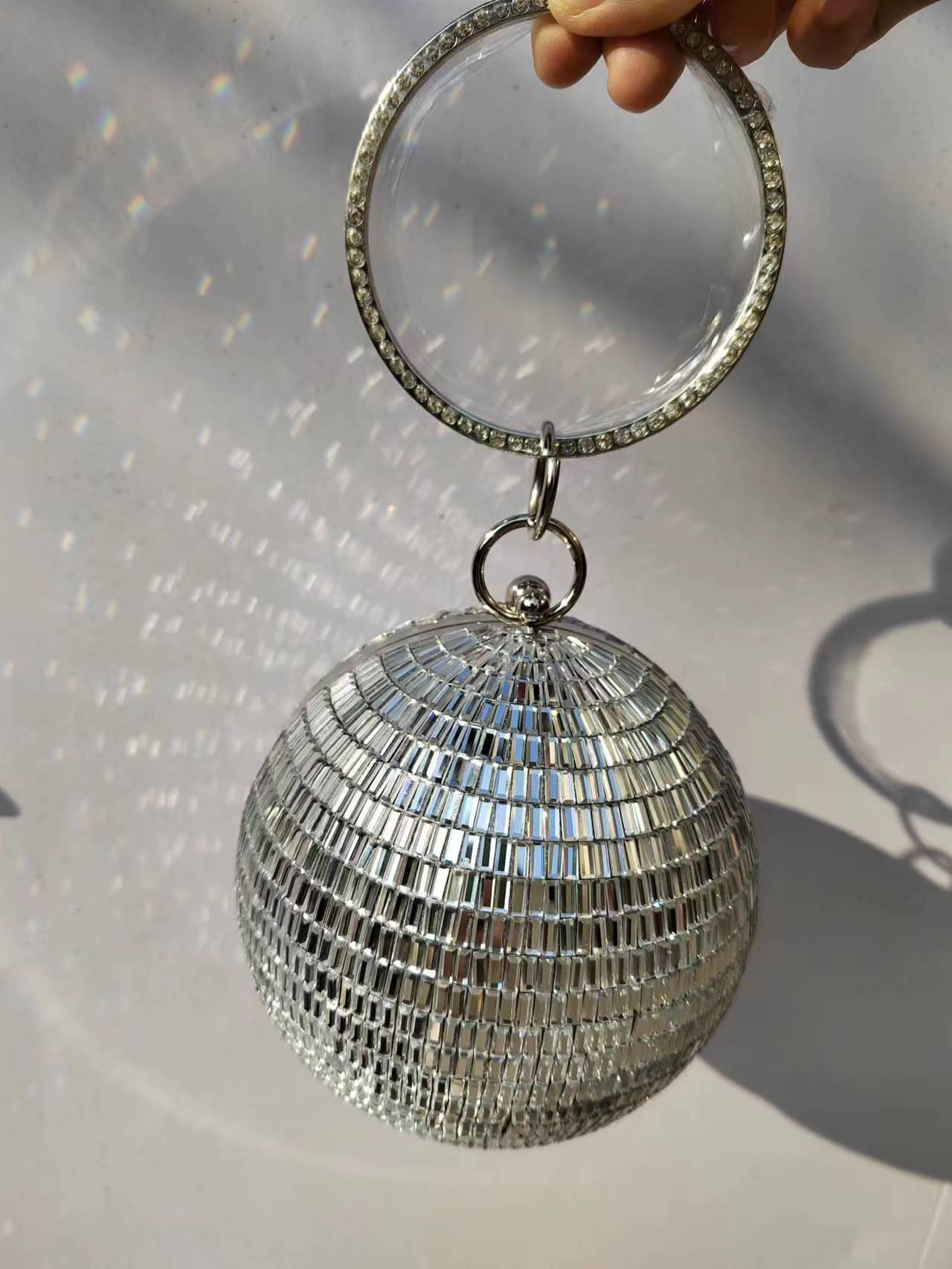 2025 High End Purse Silver Dis - Disco Ball Mirror review and price