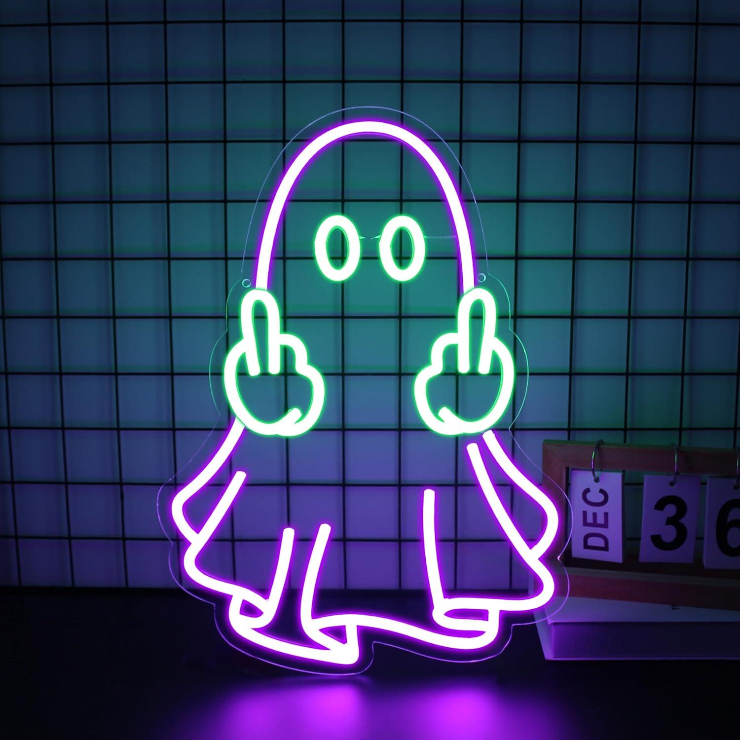 Ghost Neon Sign USB Powered LE - Led Lighting Wall Decor review and price