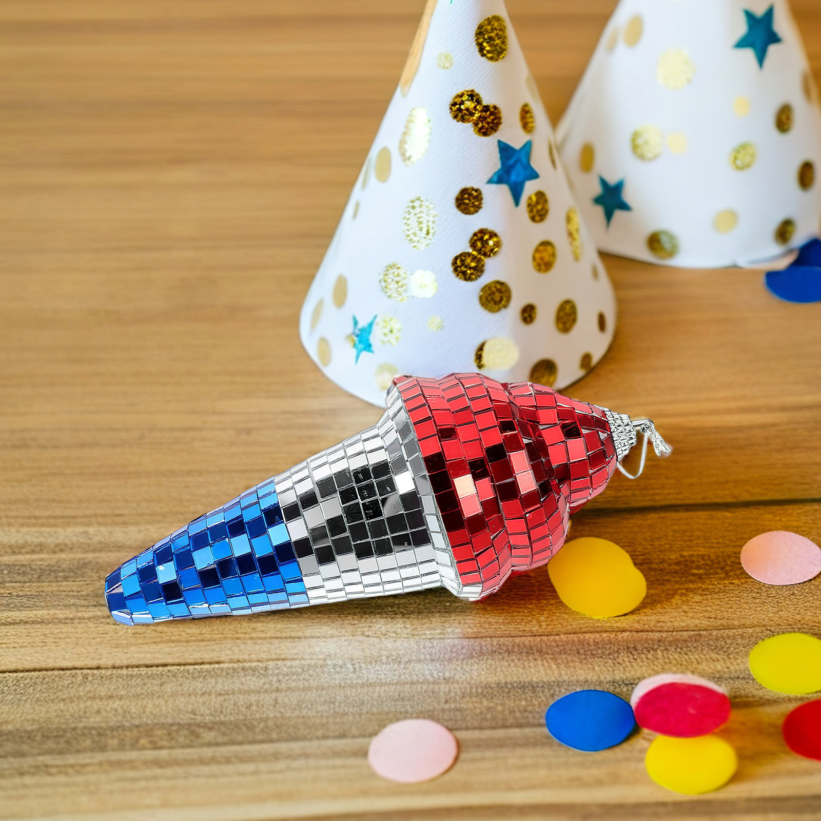 Ice Cream Cone Disco Ball Hang - Disco Ball Mirror review and price