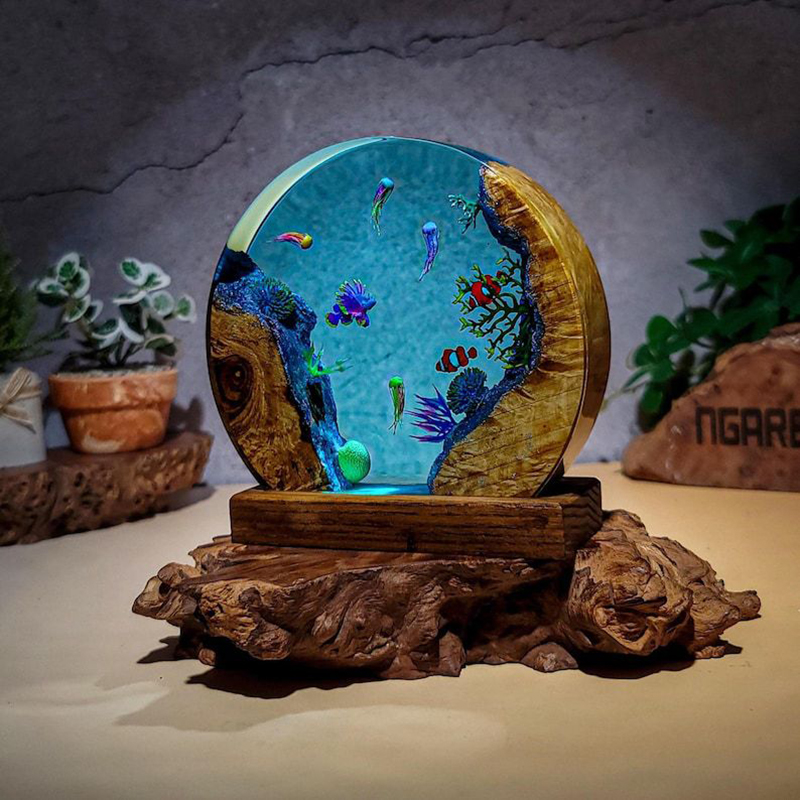 Ocean Aquarium Organism Resin  - Lighting Decoration For Wedding review and price