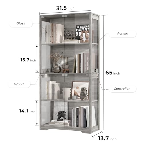 Display Cabinet with Glass Doo - Lighting & Home Decor Studio Photos review and price