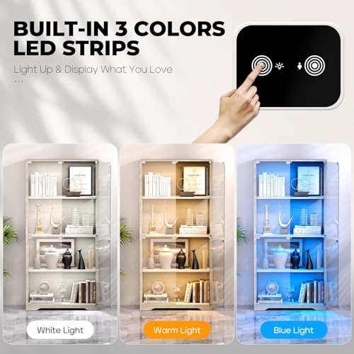 Display Cabinet with Glass Doo - Lighting & Home Decor Studio Photos review and price