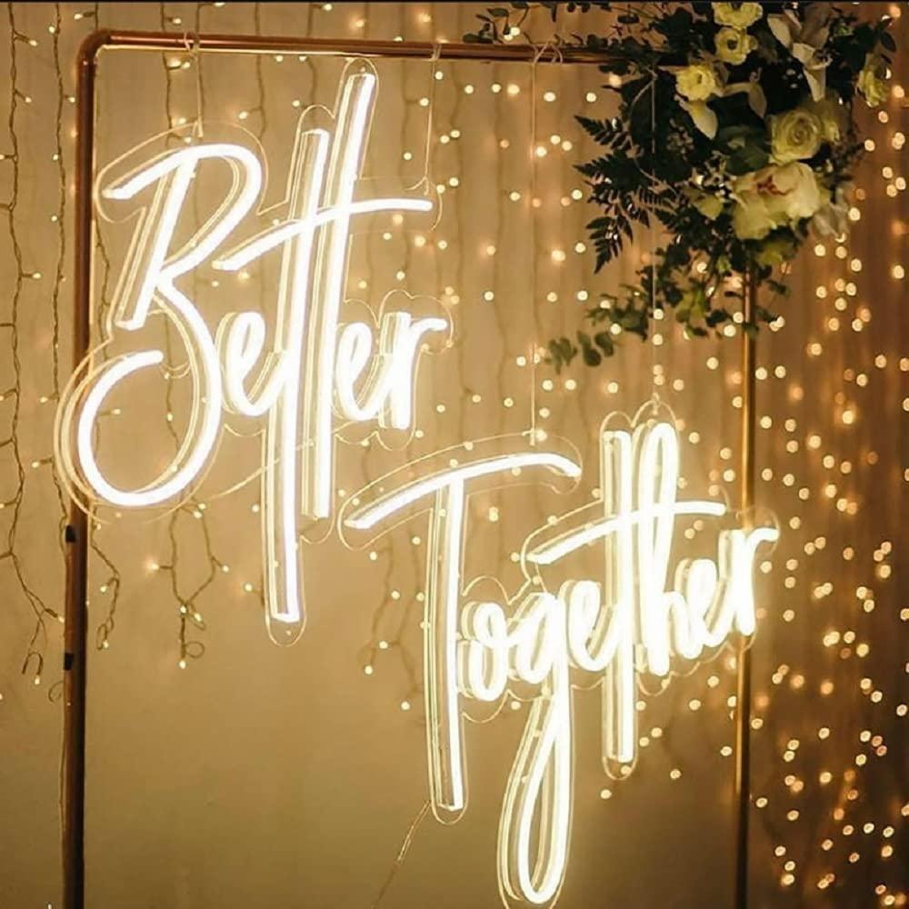 Better Together Neon Sign USB  - Lighting Decoration For Wedding review and price