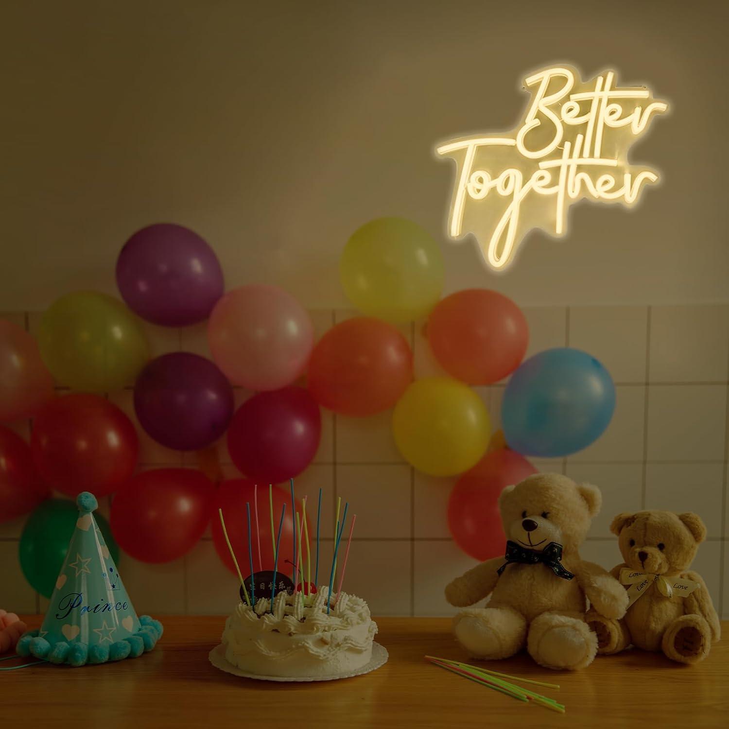 Better Together Neon Sign USB  - Lighting Decoration For Wedding review and price