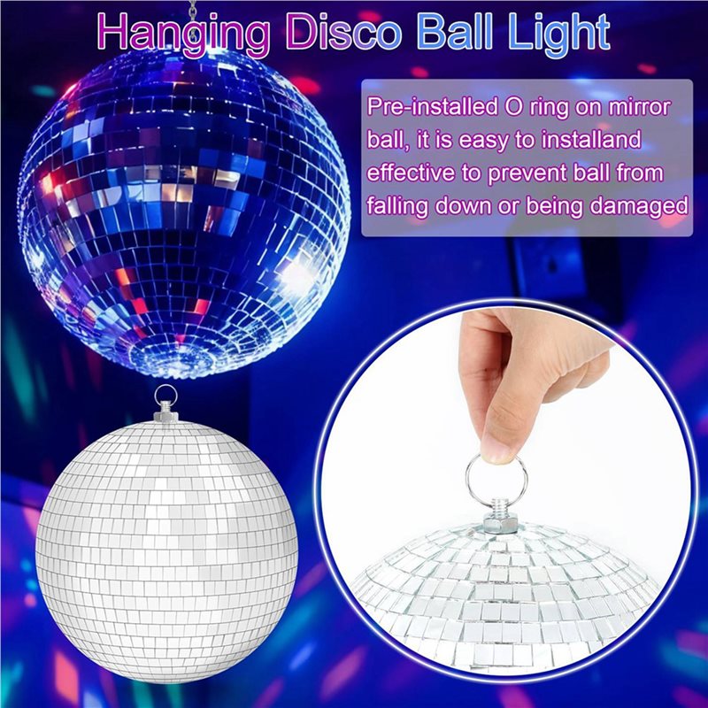 AT41 2 Set 7.8 Inch Hanging Di - Disco Ball Mirror review and price