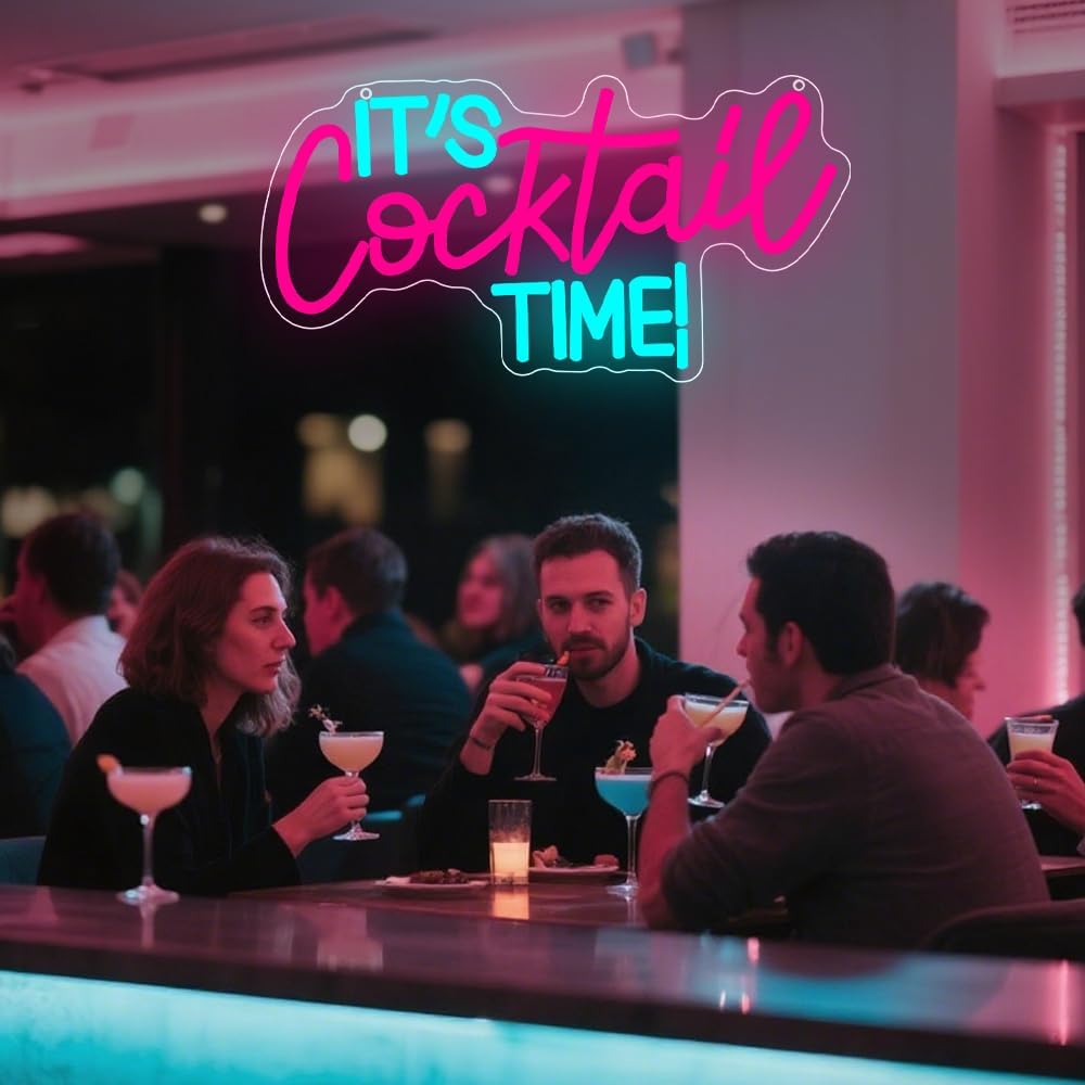 Cocktails Neon Sign USB Powere - Led Lighting Wall Decor review and price