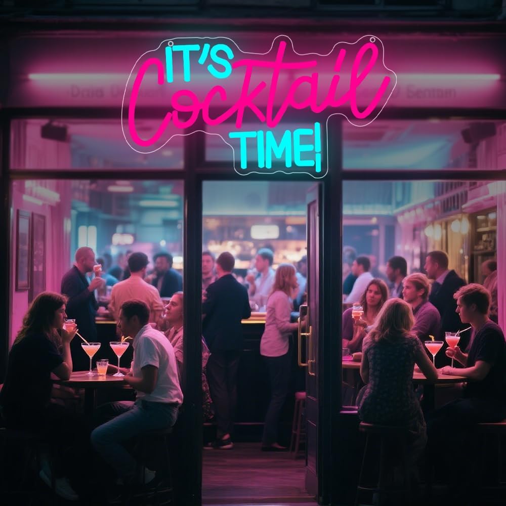 Cocktails Neon Sign USB Powere - Led Lighting Wall Decor review and price