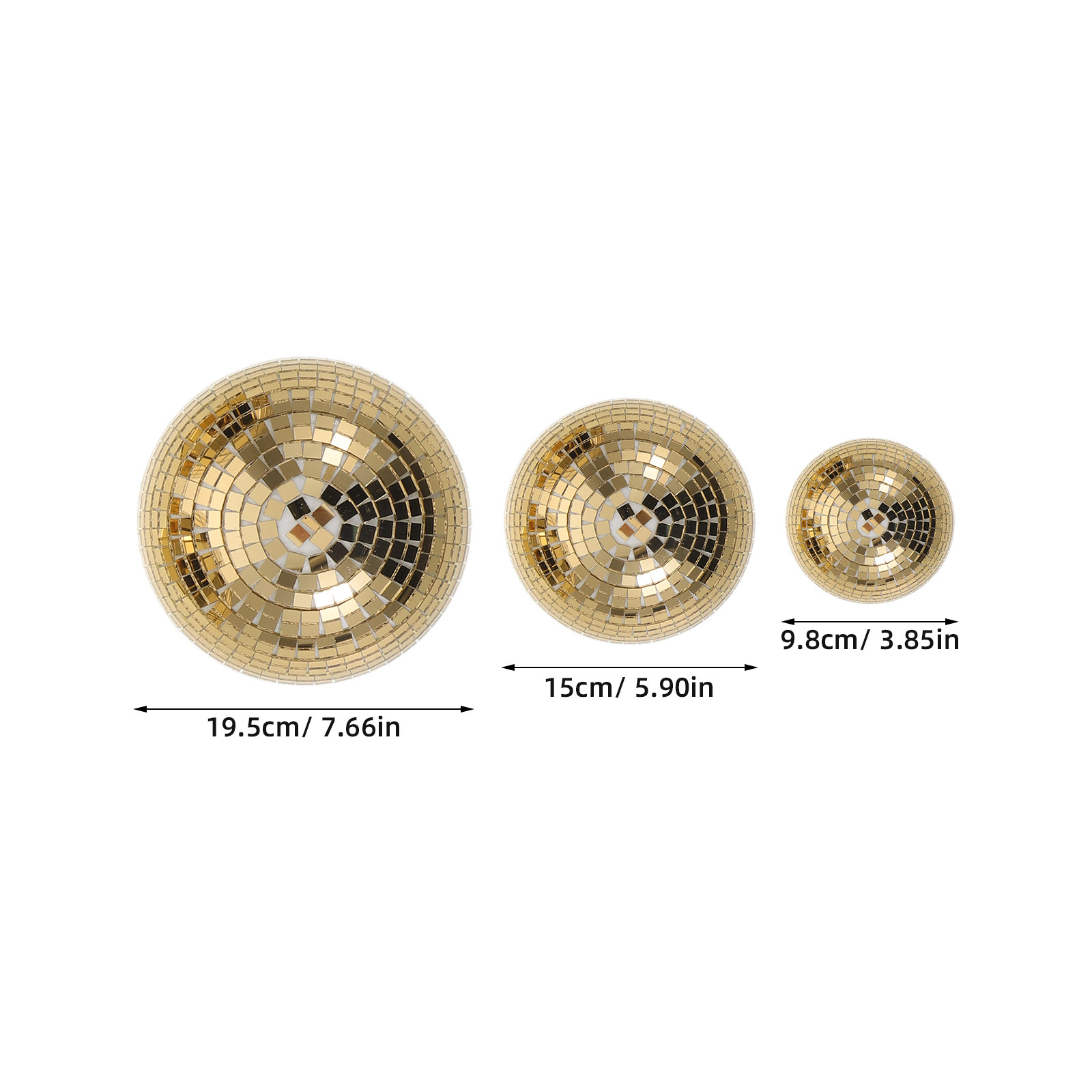 3Pcs Reflective Mirror Glass D - Disco Ball Mirror review and price