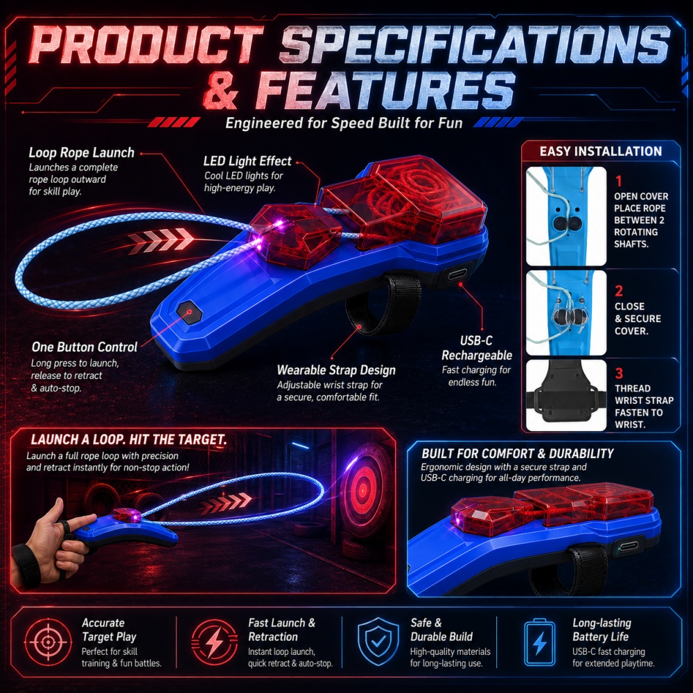 Rope Launcher Spider Web Shoot - Lighting & Home Decor Studio Photos review and price