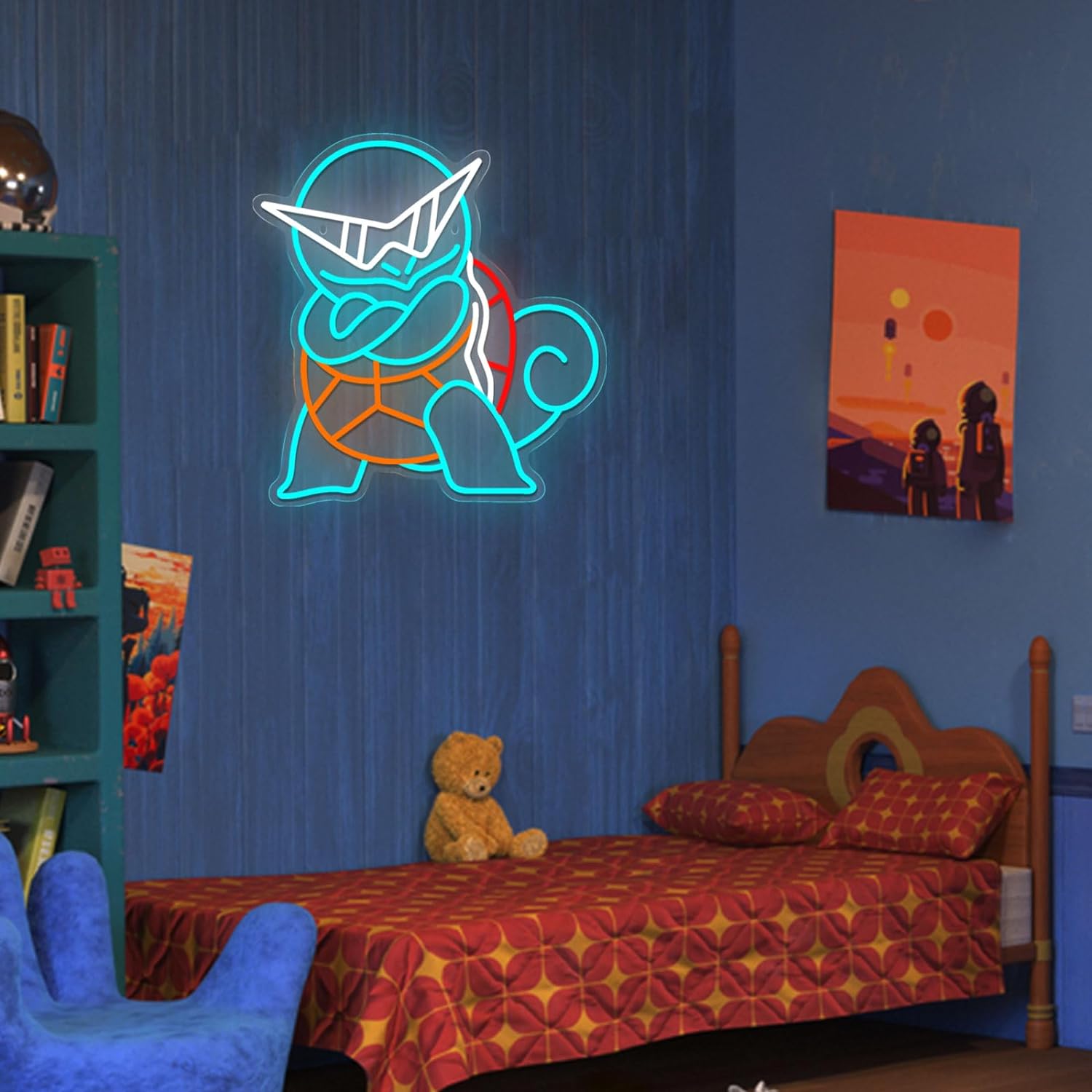 Pokemon Squirtle Neon Sign LED - Lighting Decor For Diwali review and price