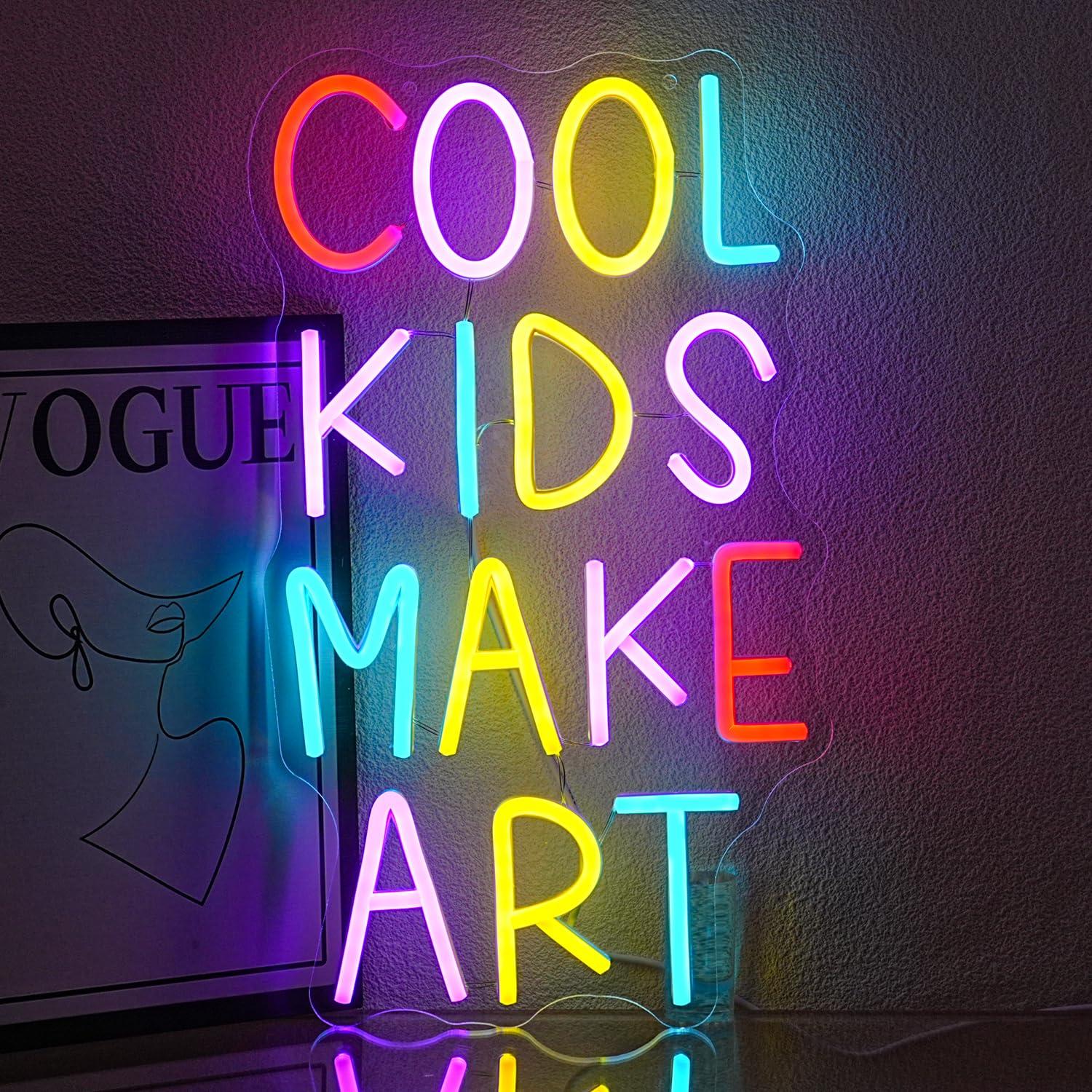 Cool Kids Make Art Neon Sign U - Led Lighting Wall Decor review and price
