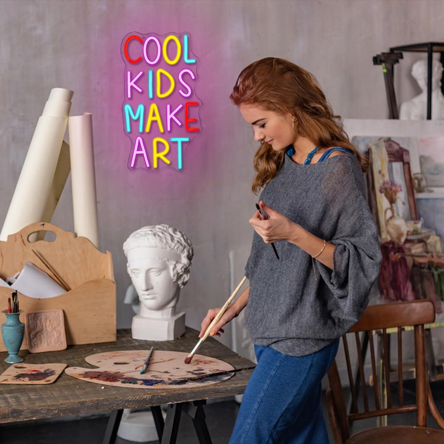 Cool Kids Make Art Neon Sign U - Led Lighting Wall Decor review and price