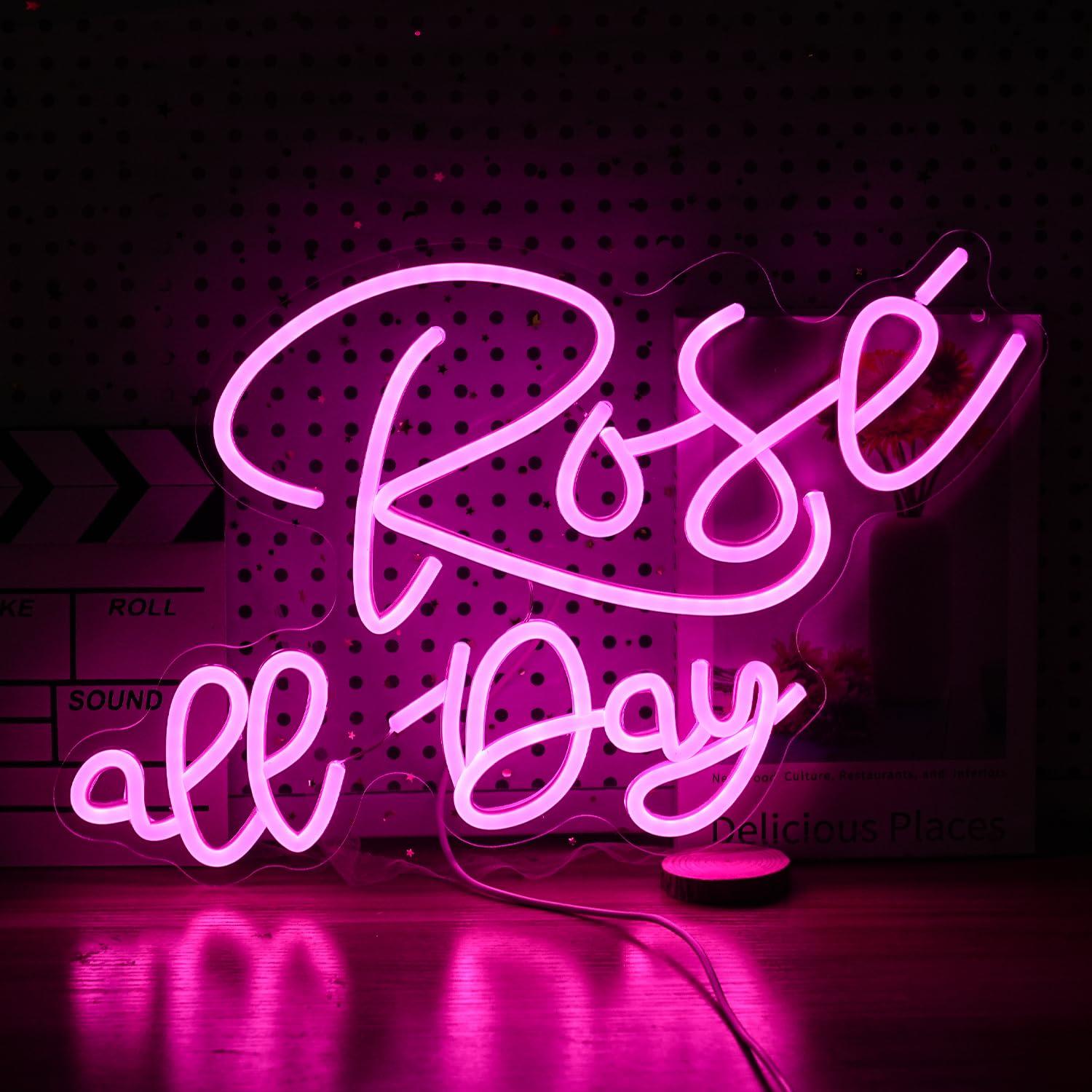 Rose All Day Neon Sign Dimmabl - Lighting Decoration For Wedding review and price