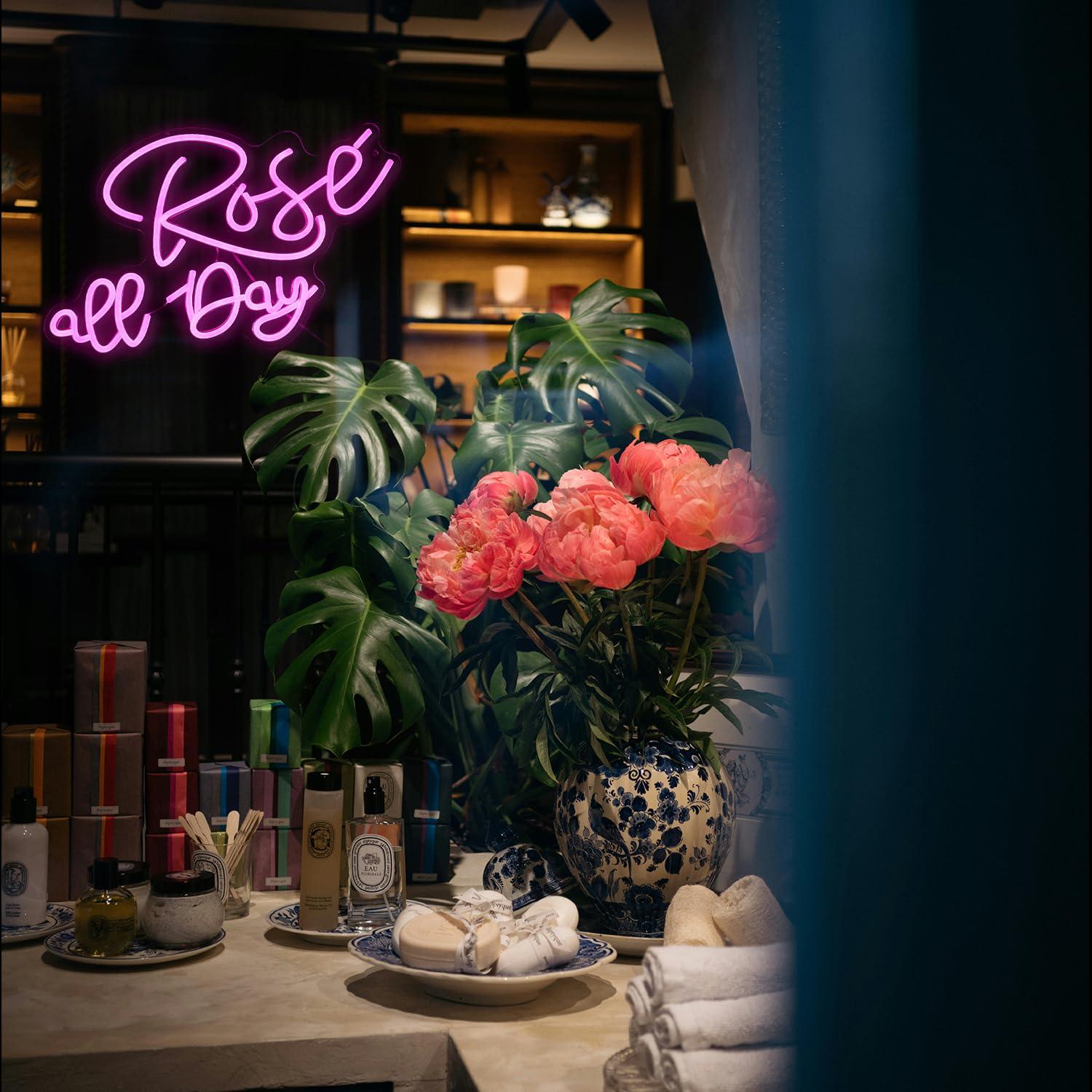 Rose All Day Neon Sign Dimmabl - Lighting Decoration For Wedding review and price
