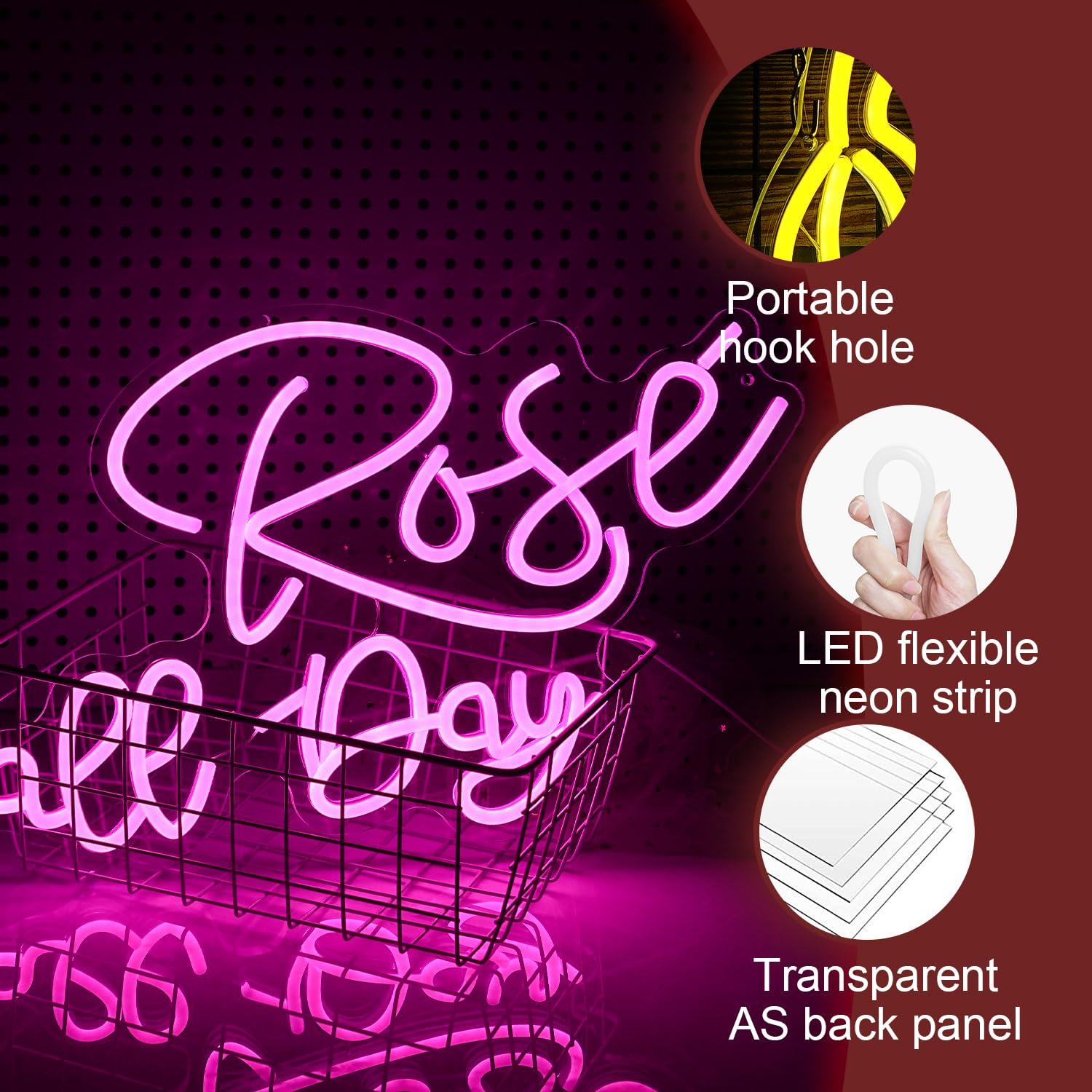 Rose All Day Neon Sign Dimmabl - Lighting Decoration For Wedding review and price