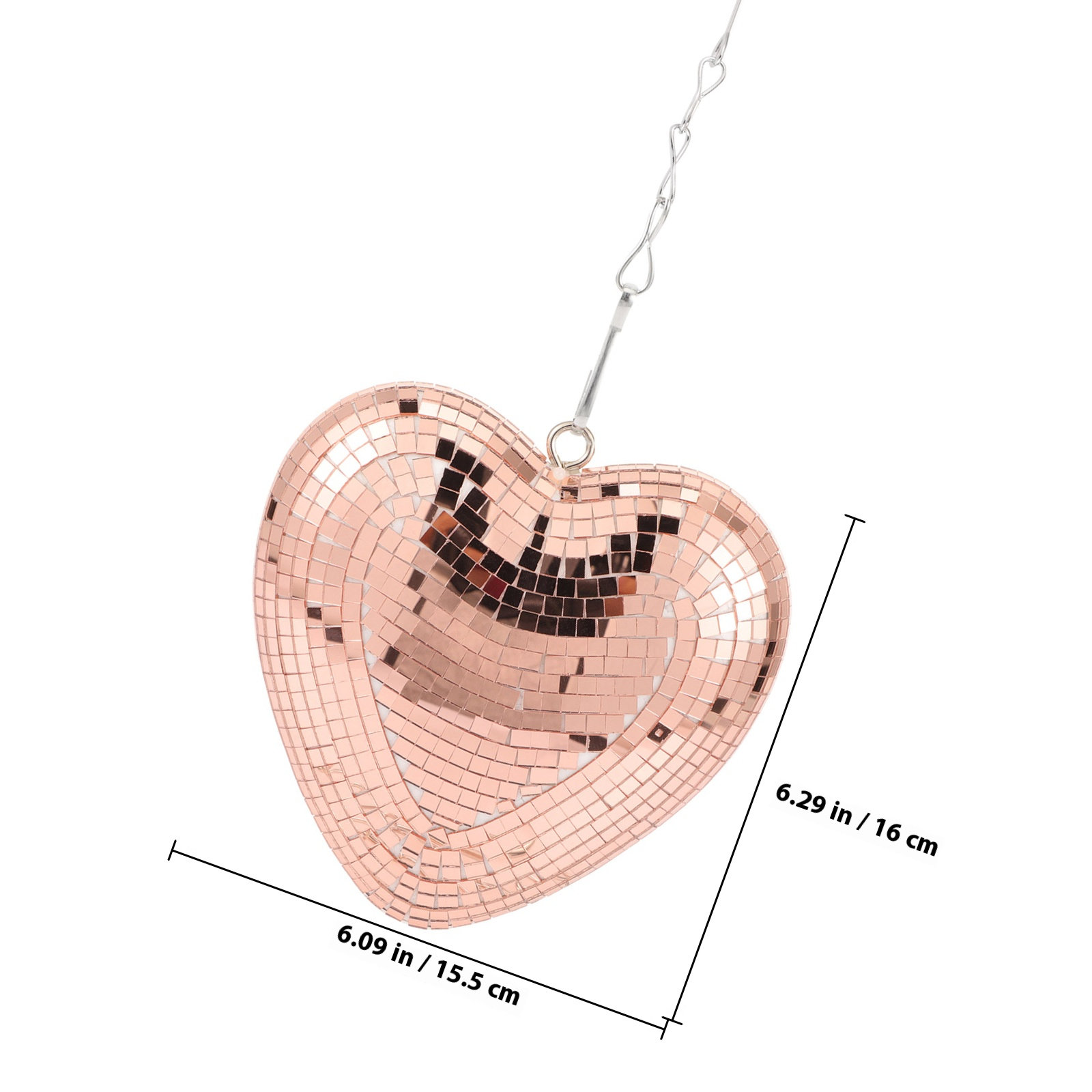 Hanging Heart Disco Ball Decor - Disco Ball Mirror review and price