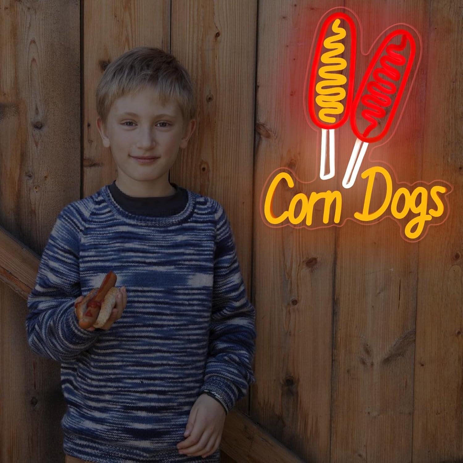 Corn Dog Neon Sign Snack USB D - Lighting Decoration For Wedding review and price