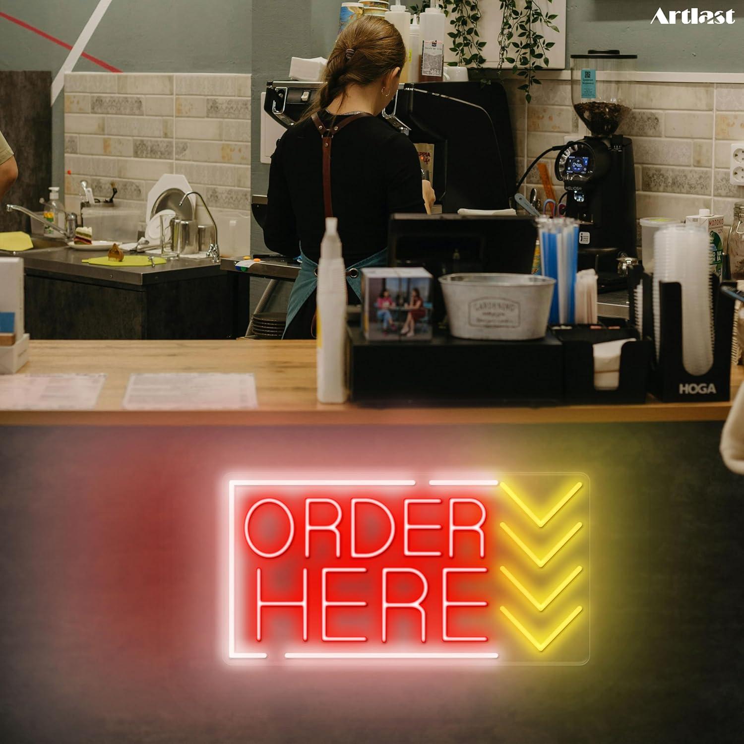 Order Here Neon Sign USB Dimma - Led Lighting Wall Decor review and price