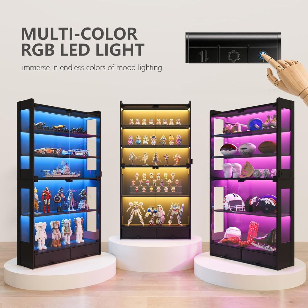 69 Tall Black LED Lighted 5-Ti - Lighting & Home Decor Studio Photos review and price