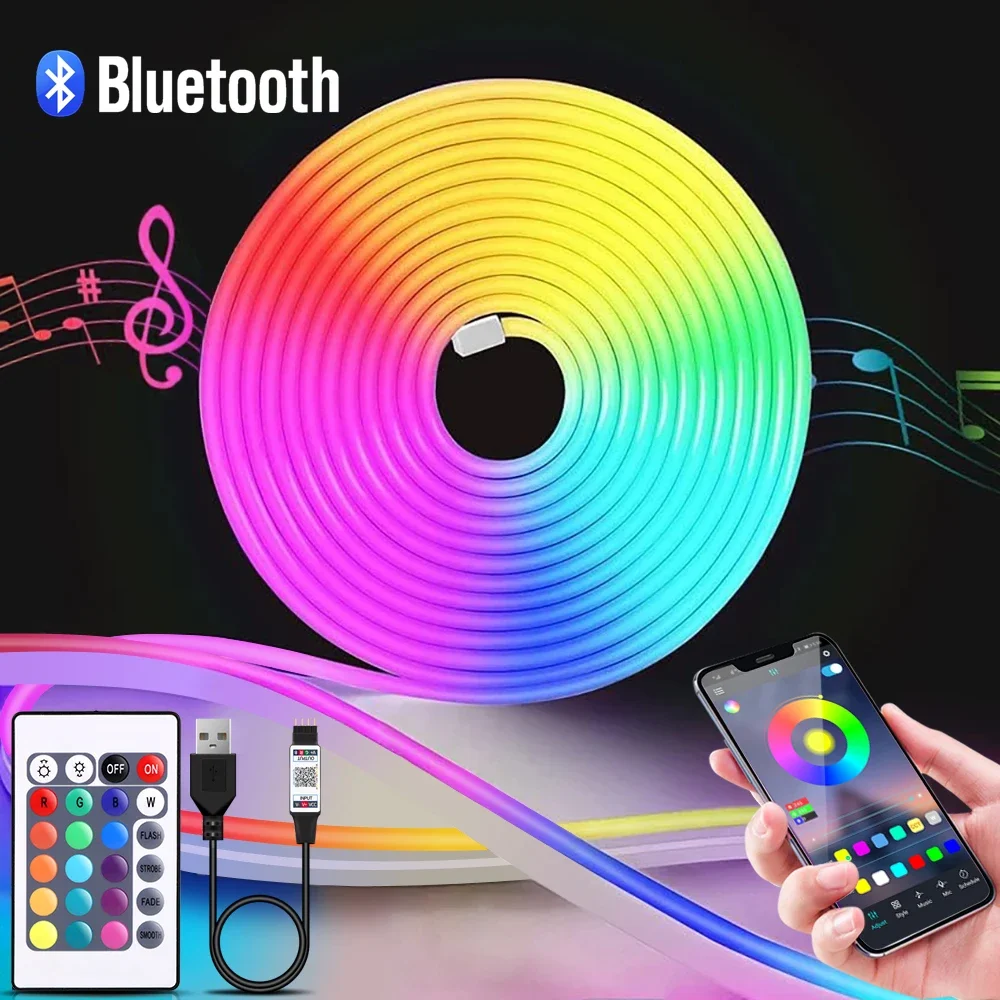 1-5m RGB LED Neon Strip Light  - Lighting Decor For Diwali review and price