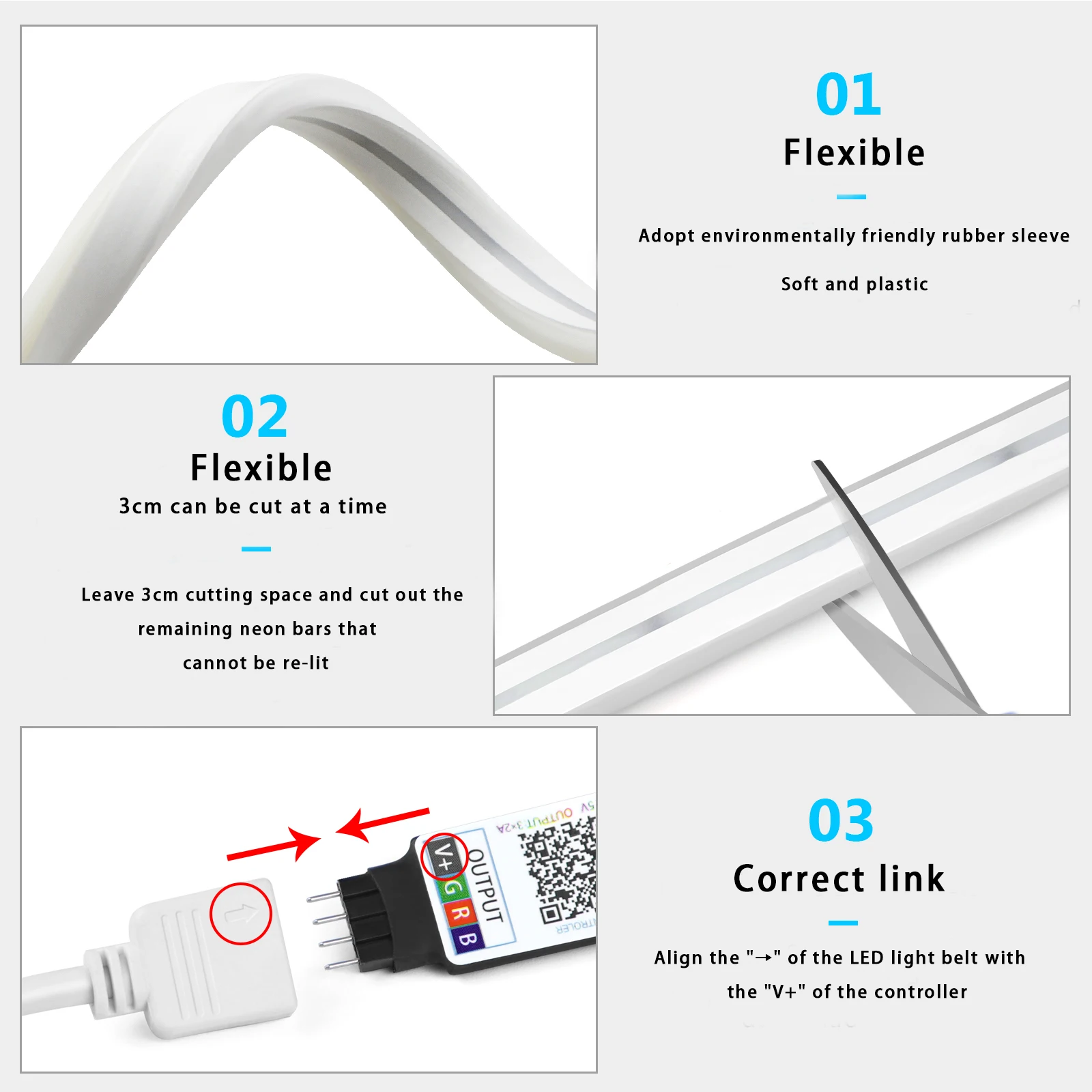 1-5m RGB LED Neon Strip Light  - Lighting Decor For Diwali review and price